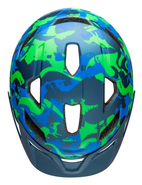 Kask dziecięcy BELL SIDETRACK matte blue camosaurus roz. Uniwersalny (47-54 cm) Kask dziecięcy BELL SIDETRACK matte blue camosaurus roz. Uniwersalny (47-54 cm)