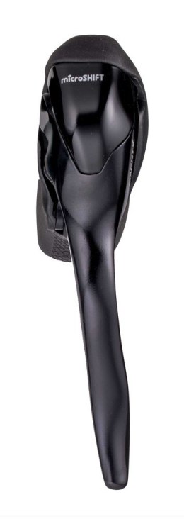 Klamkomanetka MICROSHIFT ADVENT X, Lewa, 1.rzędowa, Niekompatybilna z Shimano, Dual Control, Z Dźwiginią Hamulca Tylko, Czarna (