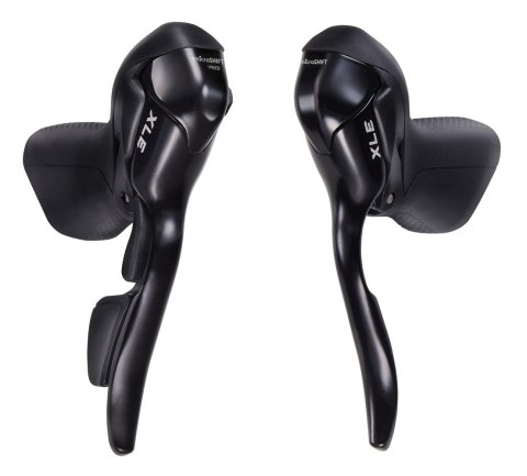 Klamkomanetki MICROSHIFT XLE, Para, 10.rzędowe, Kompatybilne z Shimano, Dual Control, Lewa Klamka Tylko z Dźwignią Hamulca, Czar Klamkomanetki MICROSHIFT XLE, Para, 10.rzędowe, Kompatybilne z Shimano, Dual Control, Lewa Klamka Tylko z Dźwignią Hamulca, Czar