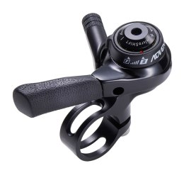 Manetka MICROSHIFT ADVENT, Prawa, 9.rzędowa, Niekompatybilna z Shimano, Thumb Shifter, Friction/Indeksowanie (NEW)