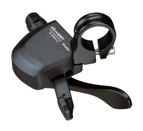 Manetka MICROSHIFT XLE, Lewa, 2.rzędowa, Kompatybilna z Shimano, Xpress Trigger, Bez Wskaźnika Przełożeń (NEW) Manetka MICROSHIFT XLE, Lewa, 2.rzędowa, Kompatybilna z Shimano, Xpress Trigger, Bez Wskaźnika Przełożeń (NEW)