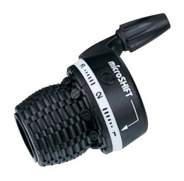 Manetka MICROSHIFT, Lewa, 3.rzędowa, Kompatybilna z Shimano, Twist Shifter, Indeksowanie (NEW)