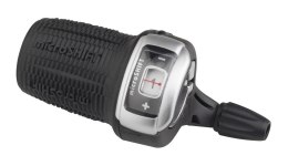 Manetka MICROSHIFT, Lewa, 3.rzędowa, Kompatybilna z Shimano, Twist Shifter, Optyczny Wskaźnik Przełożeń (NEW)