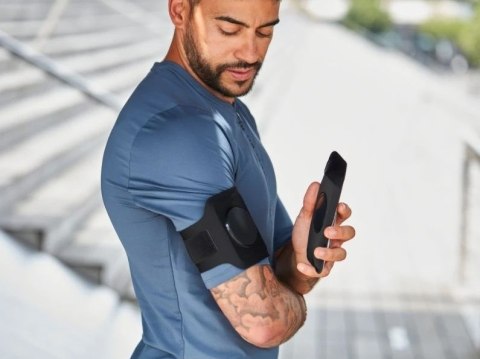 Pas do biegania z pokrowcem na telefon na ramię SHAPEHEART NHR AMZ roz.XL < 16,5 cm (NEW) Pas do biegania z pokrowcem na telefon na ramię SHAPEHEART NHR AMZ roz.XL < 16,5 cm (NEW)