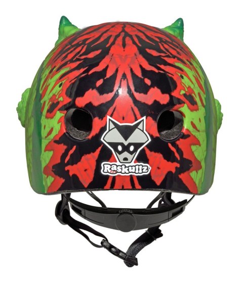 Kask dziecięcy juniorski RASKULLZ T-REX AWESOME green roz. S CHILD FS 5+ (50-54 cm) (NEW) Kask dziecięcy juniorski RASKULLZ T-REX AWESOME green roz. S CHILD FS 5+ (50-54 cm) (NEW)