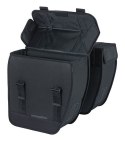 Sakwa miejska podwójna BASIL TOUR DOUBLE PANNIER BAG 28L, Universal Bridge System, wodoodporna black (NEW)