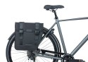 Sakwa miejska podwójna BASIL TOUR DOUBLE PANNIER BAG 28L, Universal Bridge System, wodoodporna black (NEW)