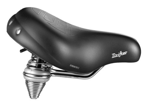 Siodło SELLEROYAL DRIFTER PLUS STRENGTEX RELAXED 90st. unisex żelowe + sprężyny czarne (NEW) Siodło SELLEROYAL DRIFTER PLUS STRENGTEX RELAXED 90st. unisex żelowe + sprężyny czarne (NEW)