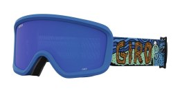 Gogle zimowe juniorskie GIRO CHICO 2.0 BLUE SHREDDY YETI (Szyba lustrzana kolorowa GREY COBALT 8-18% S3) (NEW 2023/2024)