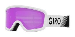 Gogle zimowe juniorskie GIRO CHICO 2.0 WHITE ZOOM (Szyba lustrzana kolorowa AMBER PINK 19-42% S2) (NEW 2023/2024)