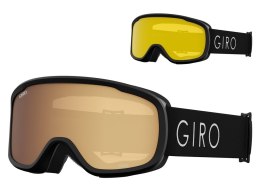 Gogle zimowe GIRO MOXIE BLACK CORE LIGHT (szyba AMBER GOLD 19-42% S2 + YELLOW 77% S1) (NEW 2023/2024)