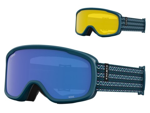 Gogle zimowe GIRO MOXIE HARBOR BLUE SEQUENCE (szyba GREY COBALT 8-18% S3 + YELLOW 77% S1) (NEW 2023/2024) Gogle zimowe GIRO MOXIE HARBOR BLUE SEQUENCE (szyba GREY COBALT 8-18% S3 + YELLOW 77% S1) (NEW 2023/2024)