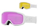 Gogle zimowe GIRO MOXIE WHITE CORE LIGHT (szyba AMBER PINK 19-42% S2 + YELLOW 77% S1) (NEW 2023/2024)