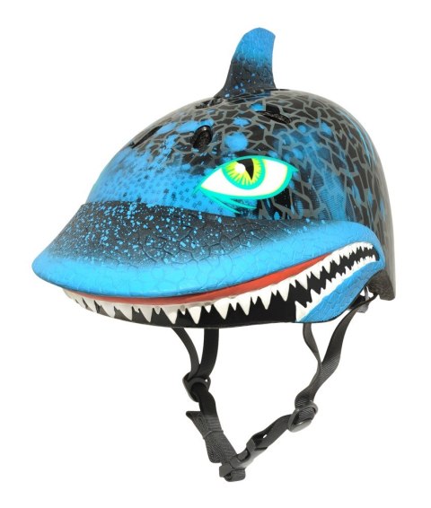 Kask dziecięcy juniorski RASKULLZ SHARK ATTAX black roz. S CHILD 5+ (50-54 cm) (NEW) Kask dziecięcy juniorski RASKULLZ SHARK ATTAX black roz. S CHILD 5+ (50-54 cm) (NEW)