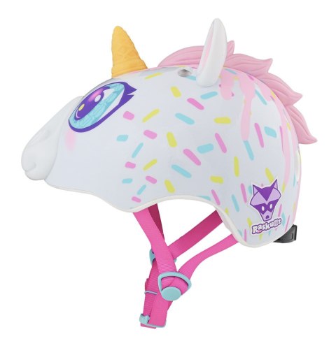 Kask dziecięcy juniorski RASKULLZ SUPER UNICORNE white roz. S CHILD FS 5+ (50-54 cm) (NEW) Kask dziecięcy juniorski RASKULLZ SUPER UNICORNE white roz. S CHILD FS 5+ (50-54 cm) (NEW)
