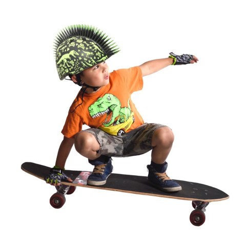 Kask dziecięcy juniorski RASKULLZ T-REX BONEZ MOHAWK black roz. S CHILD FS 5+ (50-54 cm) (NEW) Kask dziecięcy juniorski RASKULLZ T-REX BONEZ MOHAWK black roz. S CHILD FS 5+ (50-54 cm) (NEW)
