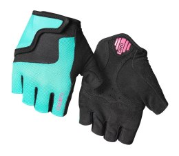 Rękawiczki juniorskie GIRO BRAVO JR krótki palec screaming teal neon pink roz. M (obwód dłoni 152-162 mm / dł. dłoni 160-165 mm)