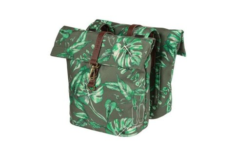 Sakwa miejska podwójna BASIL EVER-GREEN DOUBLE PANNIER BAG 28-32L, Universal Bridge System, wodoodporna thyme green (NEW) Sakwa miejska podwójna BASIL EVER-GREEN DOUBLE PANNIER BAG 28-32L, Universal Bridge System, wodoodporna thyme green (NEW)