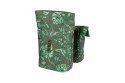 Sakwa miejska podwójna BASIL EVER-GREEN DOUBLE PANNIER BAG 28-32L, Universal Bridge System, wodoodporna thyme green (NEW)