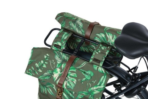 Sakwa miejska podwójna BASIL EVER-GREEN DOUBLE PANNIER BAG 28-32L, Universal Bridge System, wodoodporna thyme green (NEW) Sakwa miejska podwójna BASIL EVER-GREEN DOUBLE PANNIER BAG 28-32L, Universal Bridge System, wodoodporna thyme green (NEW)