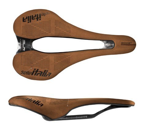 Siodło SELLE ITALIA SLR BOOST KIT CARBONIO SUPERFLOW L (id match L3), Nubuk Line Limited Edition, 129g (NEW)