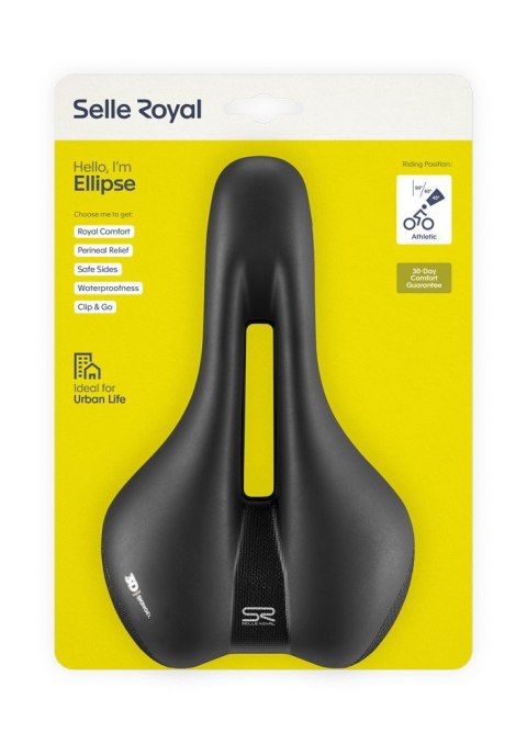 Siodło SELLEROYAL ELLIPSE ATHLETIC 45st. żelowe, ergonomiczny kanał, unisex, 406g (NEW) Siodło SELLEROYAL ELLIPSE ATHLETIC 45st. żelowe, ergonomiczny kanał, unisex, 406g (NEW)