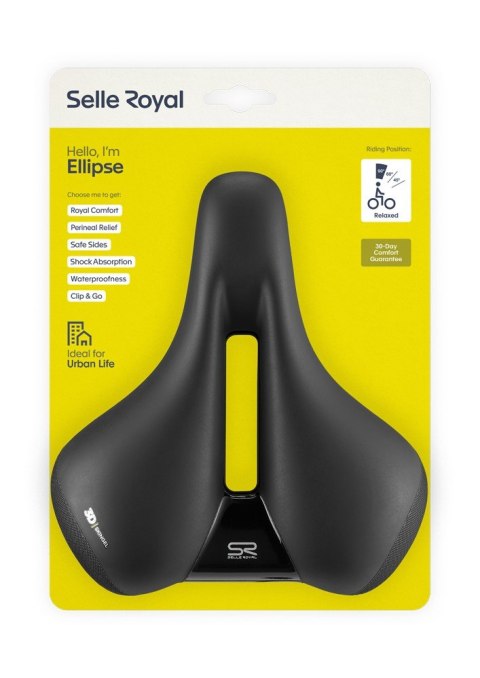 Siodło SELLEROYAL ELLIPSE RELAXED 90st. żelowe + elastomery, ergonomiczny kanał, unisex, 638g (NEW) Siodło SELLEROYAL ELLIPSE RELAXED 90st. żelowe + elastomery, ergonomiczny kanał, unisex, 638g (NEW)