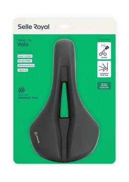 Siodło SELLEROYAL VAIA ATHLETIC 45st. żelowe, ergonomiczny kanał, unisex, 382g (NEW)