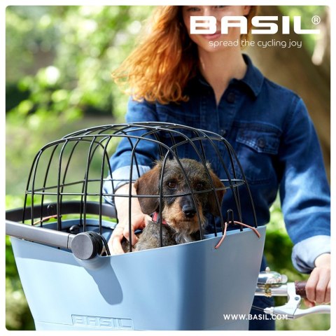 Kosz na przód na kierownicę BASIL BUDDY DOG BICYCLE BASKET FRONT KF 32L, KF System, faded denim (NEW) Kosz na przód na kierownicę BASIL BUDDY DOG BICYCLE BASKET FRONT KF 32L, KF System, faded denim (NEW)