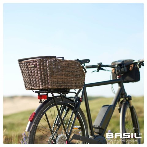 Kosz na tylny bagażnik BASIL CENTO RATTAN LOOK MULTI, MULTI System, (bez wspornika) wodoodporny nature brown (NEW) Kosz na tylny bagażnik BASIL CENTO RATTAN LOOK MULTI, MULTI System, (bez wspornika) wodoodporny nature brown (NEW)