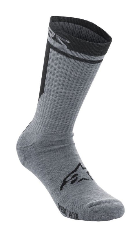 Skarpetki ALPINESTARS MERINO SOCKS 24, gray black roz. L (NEW) Skarpetki ALPINESTARS MERINO SOCKS 24, gray black roz. L (NEW)
