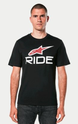 T-shirt ALPINESTARS RIDE 4.0 CSF TEE, Black/White/Red - roz. M (NEW)