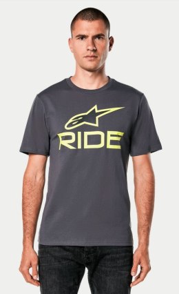 T-shirt ALPINESTARS RIDE 4.0 CSF TEE, Charcoal/Lime/Black - roz. XL (NEW)