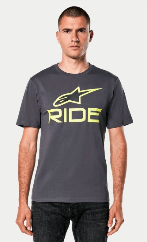 T-shirt ALPINESTARS RIDE 4.0 CSF TEE, Charcoal/Lime/Black - roz. XL (NEW) T-shirt ALPINESTARS RIDE 4.0 CSF TEE, Charcoal/Lime/Black - roz. XL (NEW)