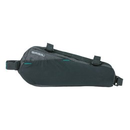 Torebka podsiodłowa BASIL DISCOVERY 365D FRAME BAG M 1.8L, mocowanie na paski, wodoodporna black melee (NEW)
