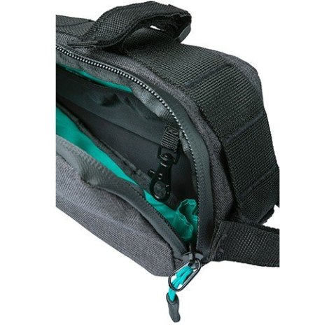 Torebka podsiodłowa BASIL DISCOVERY 365D FRAME BAG M 1.8L, mocowanie na paski, wodoodporna black melee (NEW) Torebka podsiodłowa BASIL DISCOVERY 365D FRAME BAG M 1.8L, mocowanie na paski, wodoodporna black melee (NEW)