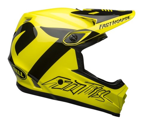 Kask full face BELL FULL-9 FUSION MIPS fasthouse gloss hi-viz black roz. L (57-59 cm)