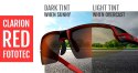 Okulary TIFOSI CRIT CLARION FOTOTEC black/red (1 szkło Clarion Red FOTOCHROM 64%-14% transmisja światła) (NEW)