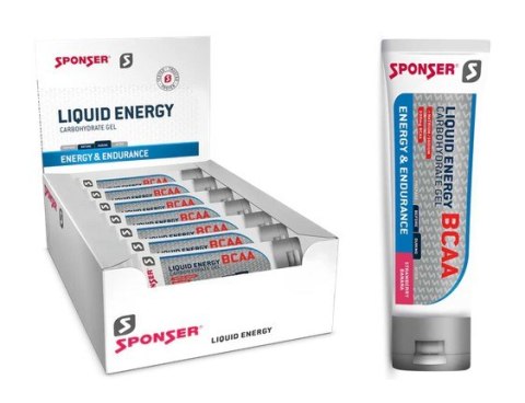 Żel energetyczny SPONSER LIQUID ENERGY BCAA strawberry banana pudełko (18 tubek x 70g) (NEW 2024) Żel energetyczny SPONSER LIQUID ENERGY BCAA strawberry banana pudełko (18 tubek x 70g) (NEW 2024)