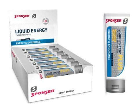 Żel energetyczny SPONSER LIQUID ENERGY PLUS neutralny z kofeiną pudełko (18 tubek x 70g) (NEW). Żel energetyczny SPONSER LIQUID ENERGY PLUS neutralny z kofeiną pudełko (18 tubek x 70g) (NEW).