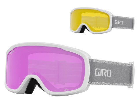 Gogle zimowe GIRO MOXIE WHITE GREY CHUTE (szyba AMBER PINK 19-42% S2 + YELLOW 77% S1) (NEW 2024/2025) Gogle zimowe GIRO MOXIE WHITE GREY CHUTE (szyba AMBER PINK 19-42% S2 + YELLOW 77% S1) (NEW 2024/2025)