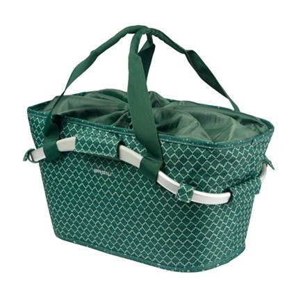 Kosz na bagażnik BASIL FLAIR CARRY ALL REAR BASKET, MIK z adapterem do mocowania (ready to go), 22L, Wodoodporna, Green (NEW 202 Kosz na bagażnik BASIL FLAIR CARRY ALL REAR BASKET, MIK z adapterem do mocowania (ready to go), 22L, Wodoodporna, Green (NEW 202