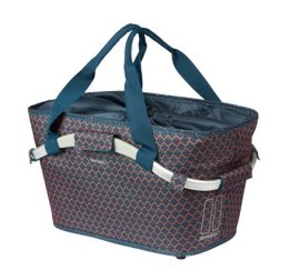 Kosz na bagażnik BASIL FLAIR CARRY ALL REAR BASKET, MIK z adapterem do mocowania (ready to go), 22L, Wodoodporna, Navy (NEW 2025