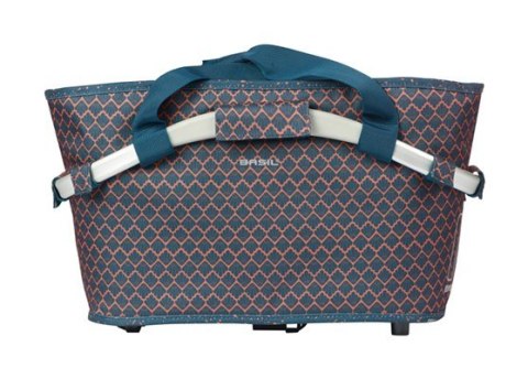 Kosz na bagażnik BASIL FLAIR CARRY ALL REAR BASKET, MIK z adapterem do mocowania (ready to go), 22L, Wodoodporna, Navy (NEW 2025 Kosz na bagażnik BASIL FLAIR CARRY ALL REAR BASKET, MIK z adapterem do mocowania (ready to go), 22L, Wodoodporna, Navy (NEW 2025