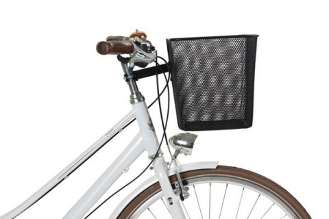 Kosz na kierownicę BASIL BILBAO, Fixed ze wspornikiem do mocowania na główce ramy 22-25,4mm Ø, Stalowy, Czarny (NEW 2025) Kosz na kierownicę BASIL BILBAO, Fixed ze wspornikiem do mocowania na główce ramy 22-25,4mm Ø, Stalowy, Czarny (NEW 2025)