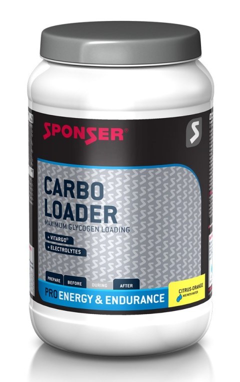 Napój SPONSER CARBO LOADER cytrynowo-pomarańczowy pudełko 15 szt x 75g (NEW).