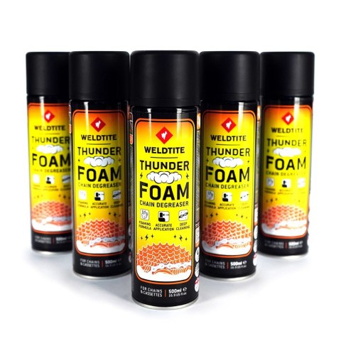 Pianka do czyszczenia łańcucha WELDTITE THUNDER FOAM CHAIN DEGREASER 500ml (NEW 2025) Pianka do czyszczenia łańcucha WELDTITE THUNDER FOAM CHAIN DEGREASER 500ml (NEW 2025)