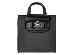 Sakwa miejska pojedyncza BASIL MIRA 17L, mocowanie na haki Hook-On System, wodoodporna czarna (NEW)
