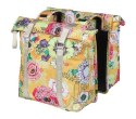 Sakwa podwójna na bagażnik BASIL BLOOM FIELD DOUBLE PANNIER BAG 28-35L, Universal Bridge System, honey yellow (NEW)