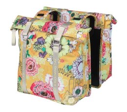 Sakwa podwójna na bagażnik BASIL BLOOM FIELD DOUBLE PANNIER BAG 28-35L, Universal Bridge System, honey yellow (NEW)